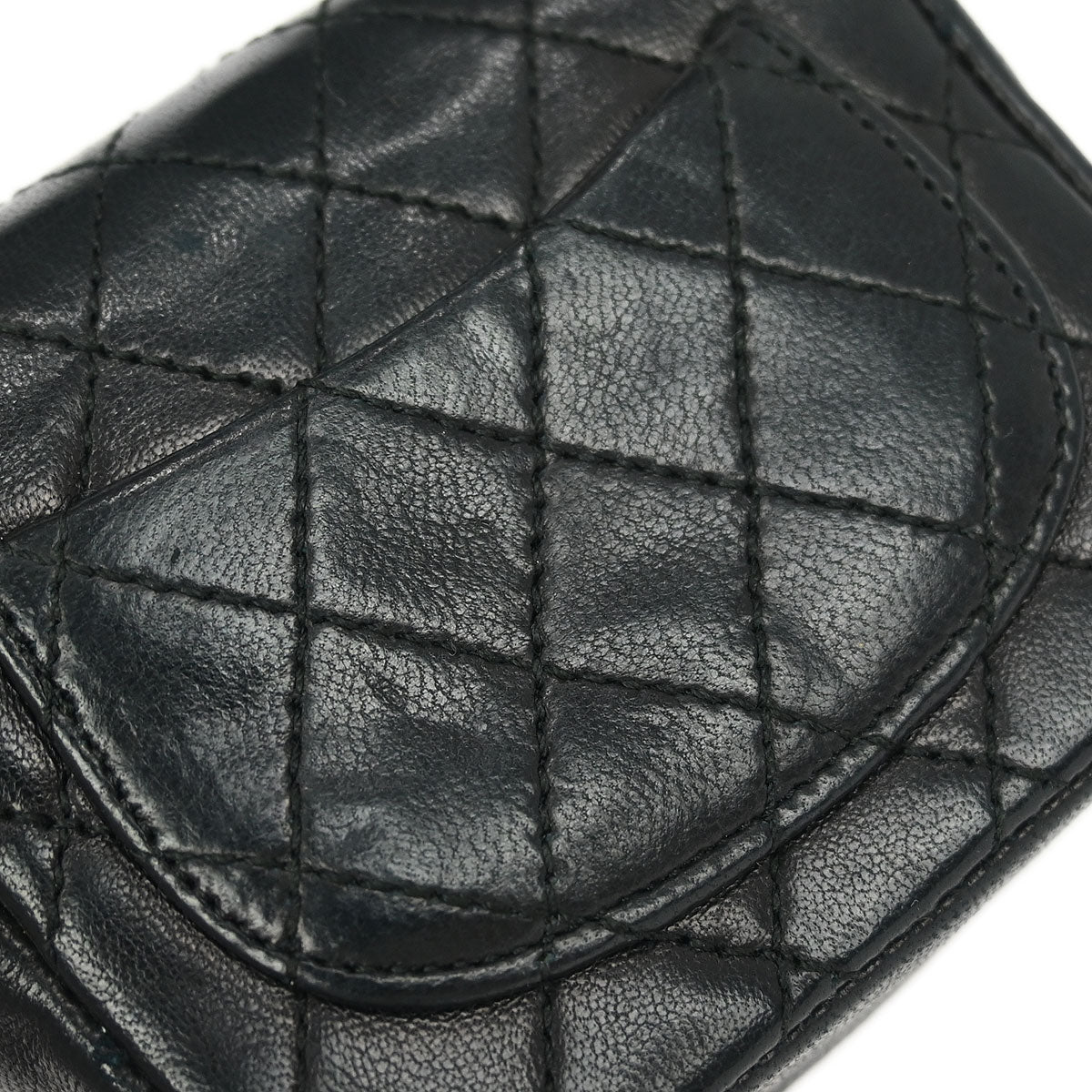 Chanel Black Lambskin Classic Flap Micro Bum Belt Bag