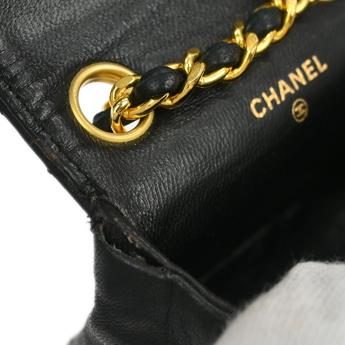 Chanel Black Lambskin Classic Flap Micro Bum Belt Bag