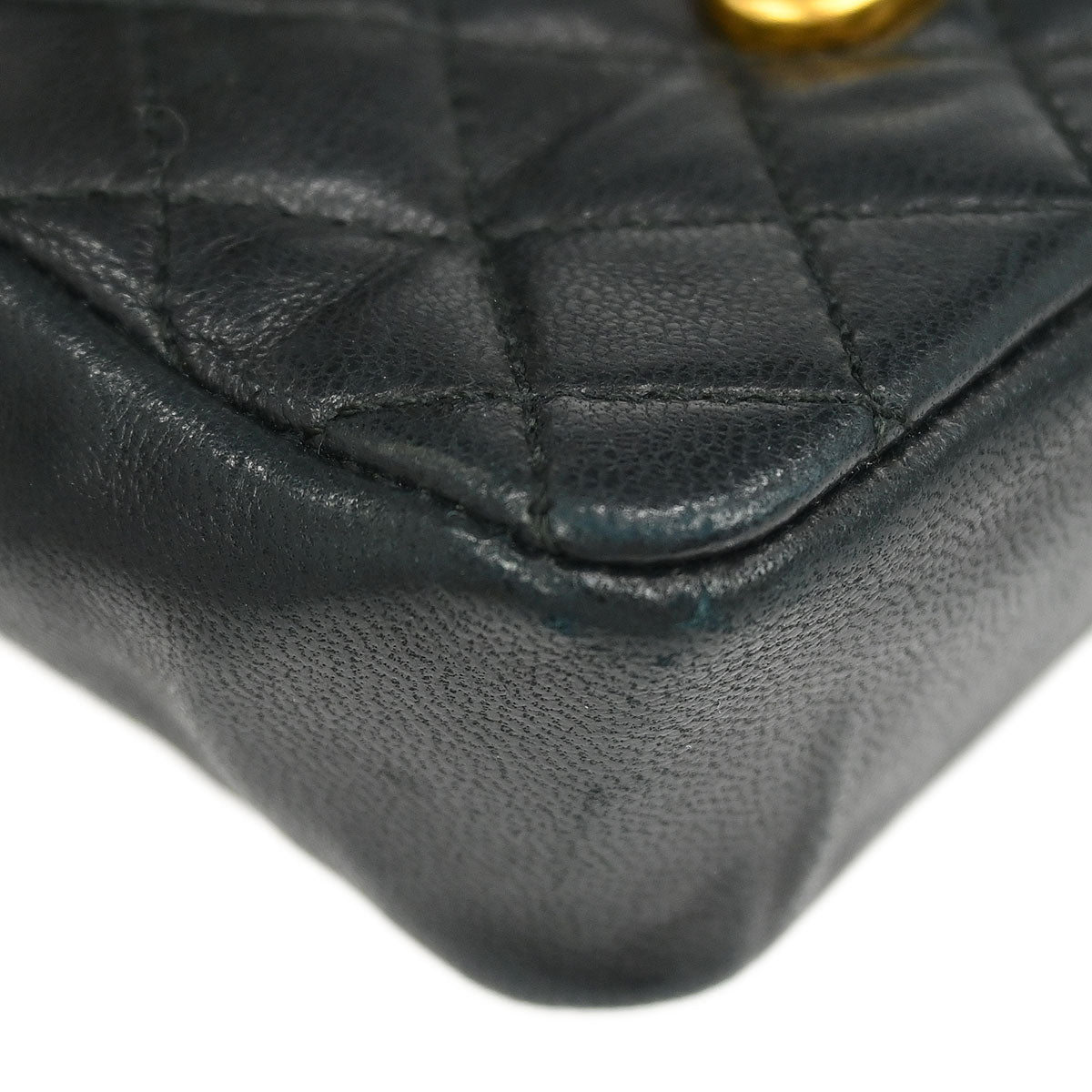 Chanel Black Lambskin Classic Flap Micro Bum Belt Bag