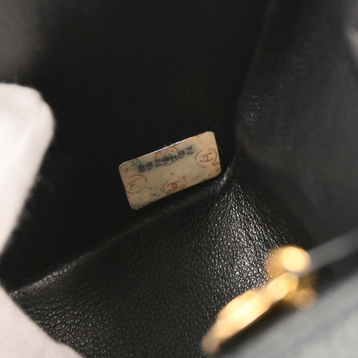 Chanel 1991-1994 Black Caviar Small Diana Shoulder Bag