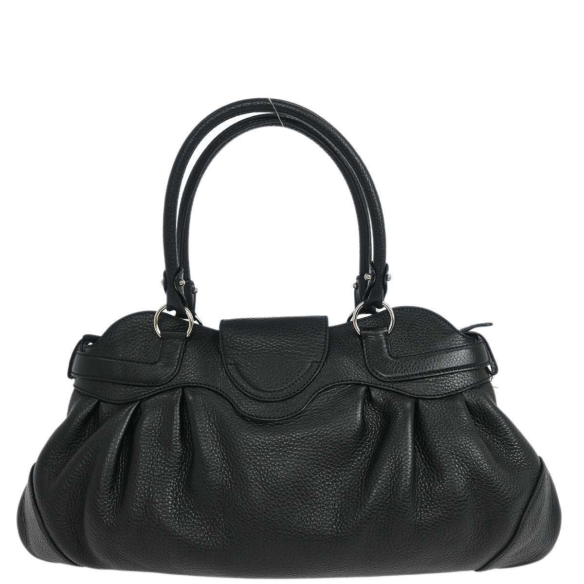 Salvatore Ferragamo Black Gancini Handbag