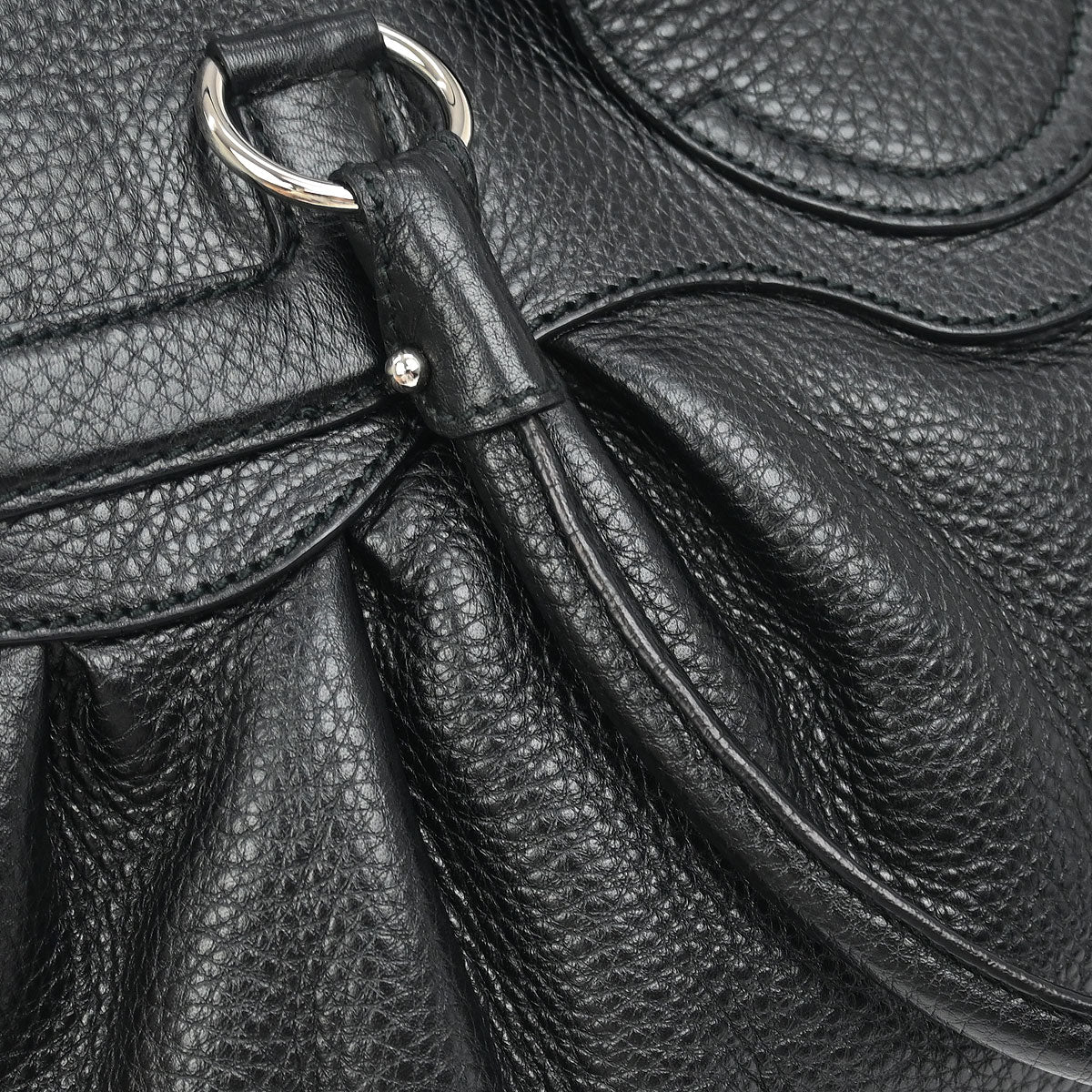 Salvatore Ferragamo Black Gancini Handbag