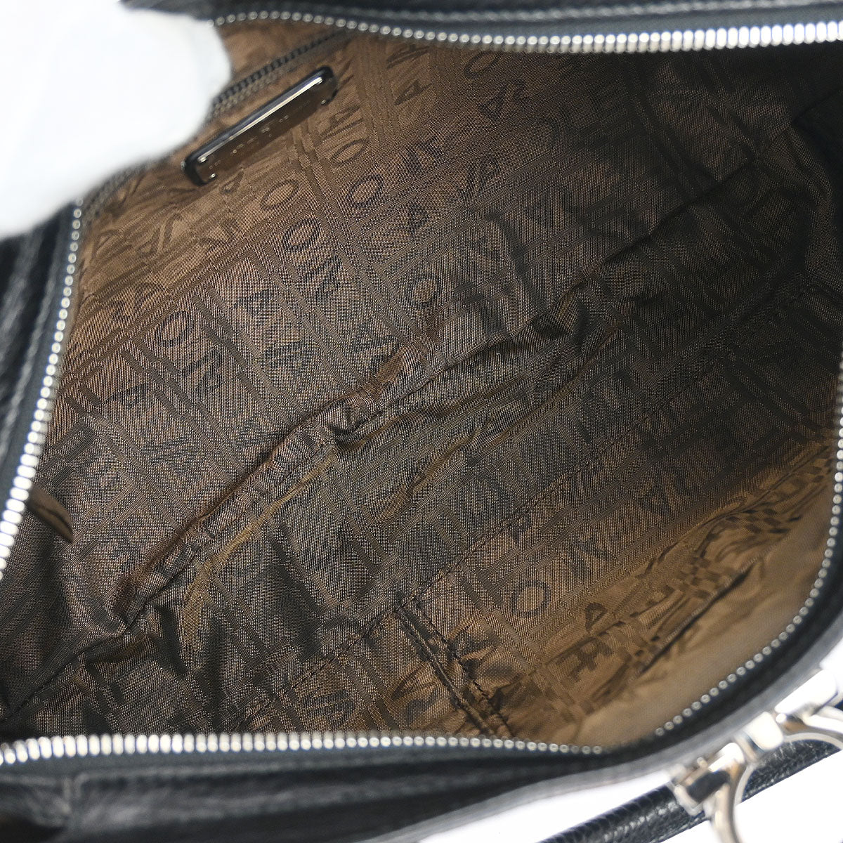 Salvatore Ferragamo Black Gancini Handbag