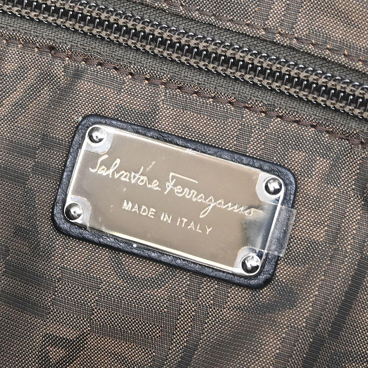 Salvatore Ferragamo Black Gancini Handbag