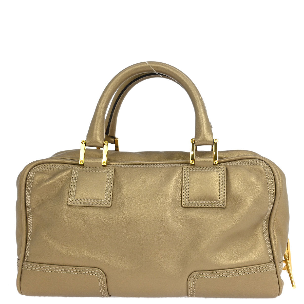 Loewe Gold Lambskin Amazona 28 Handbag