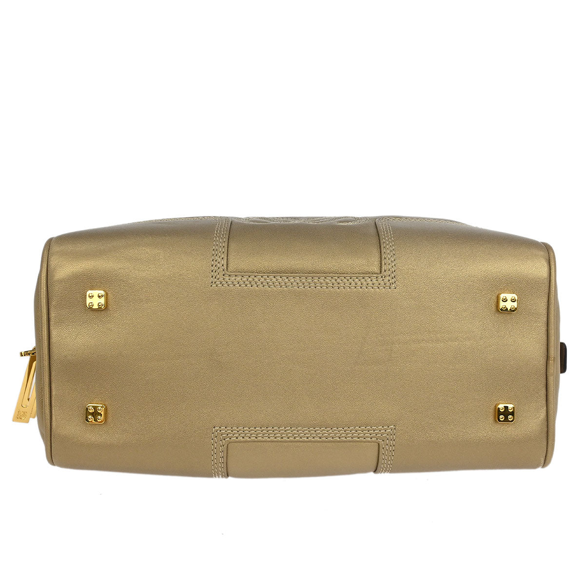 Loewe Gold Lambskin Amazona 28 Handbag