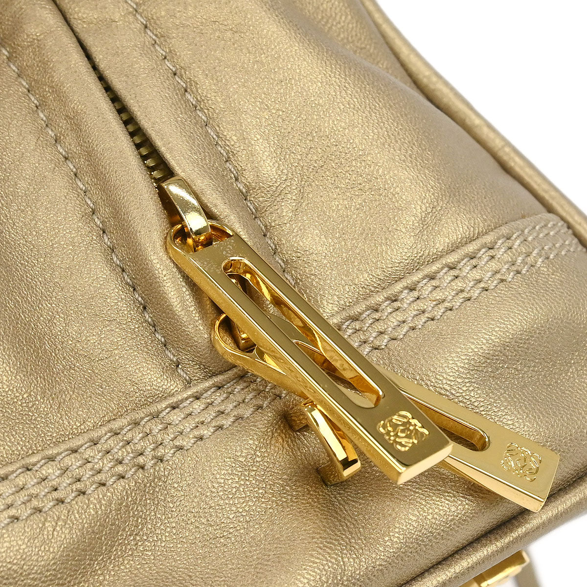 Loewe Gold Lambskin Amazona 28 Handbag