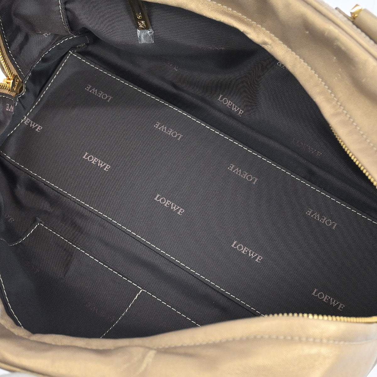 Loewe Gold Lambskin Amazona 28 Handbag