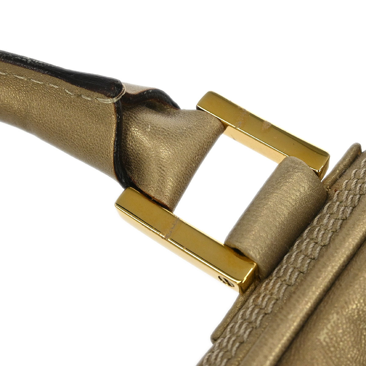Loewe Gold Lambskin Amazona 28 Handbag