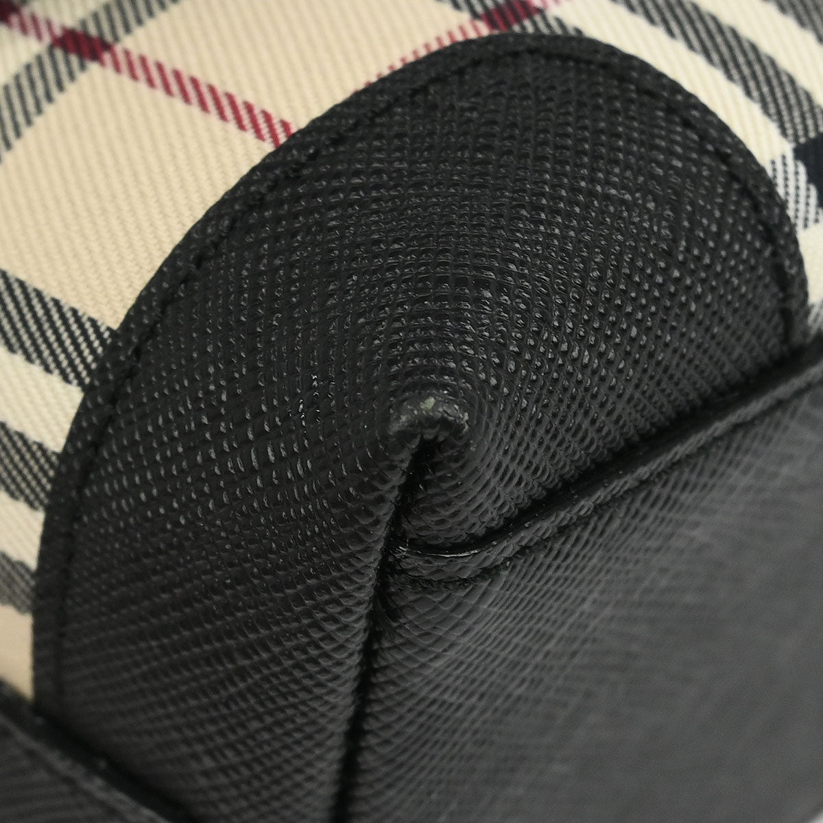 Burberry Beige Black Burberry Check Shoulder Bag