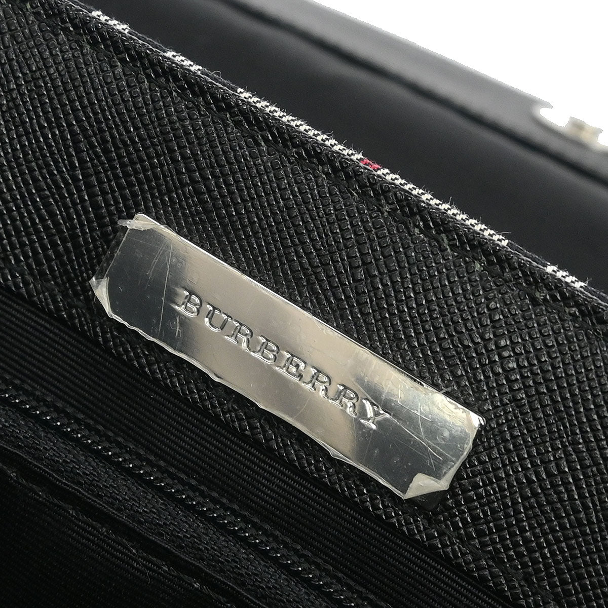Burberry Beige Black Burberry Check Shoulder Bag