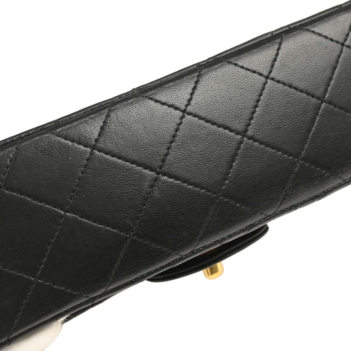 Chanel Black Lambskin Small Classic Double Flap Shoulder Bag