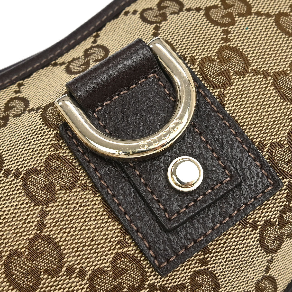 Gucci Brown GG Abbey D Ring Handbag