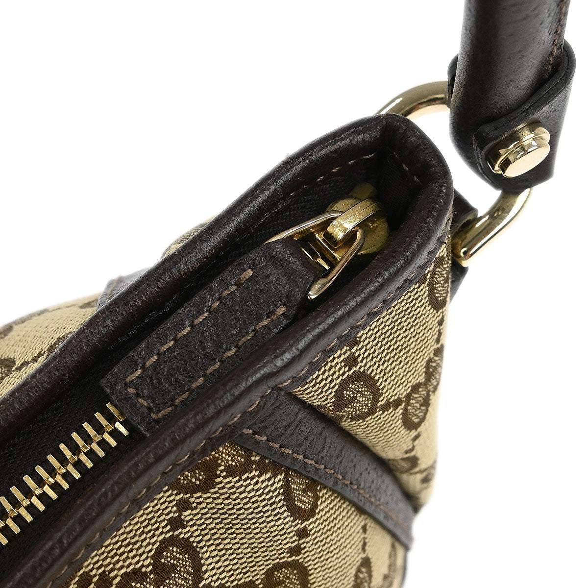 Gucci Brown GG Abbey D Ring Handbag