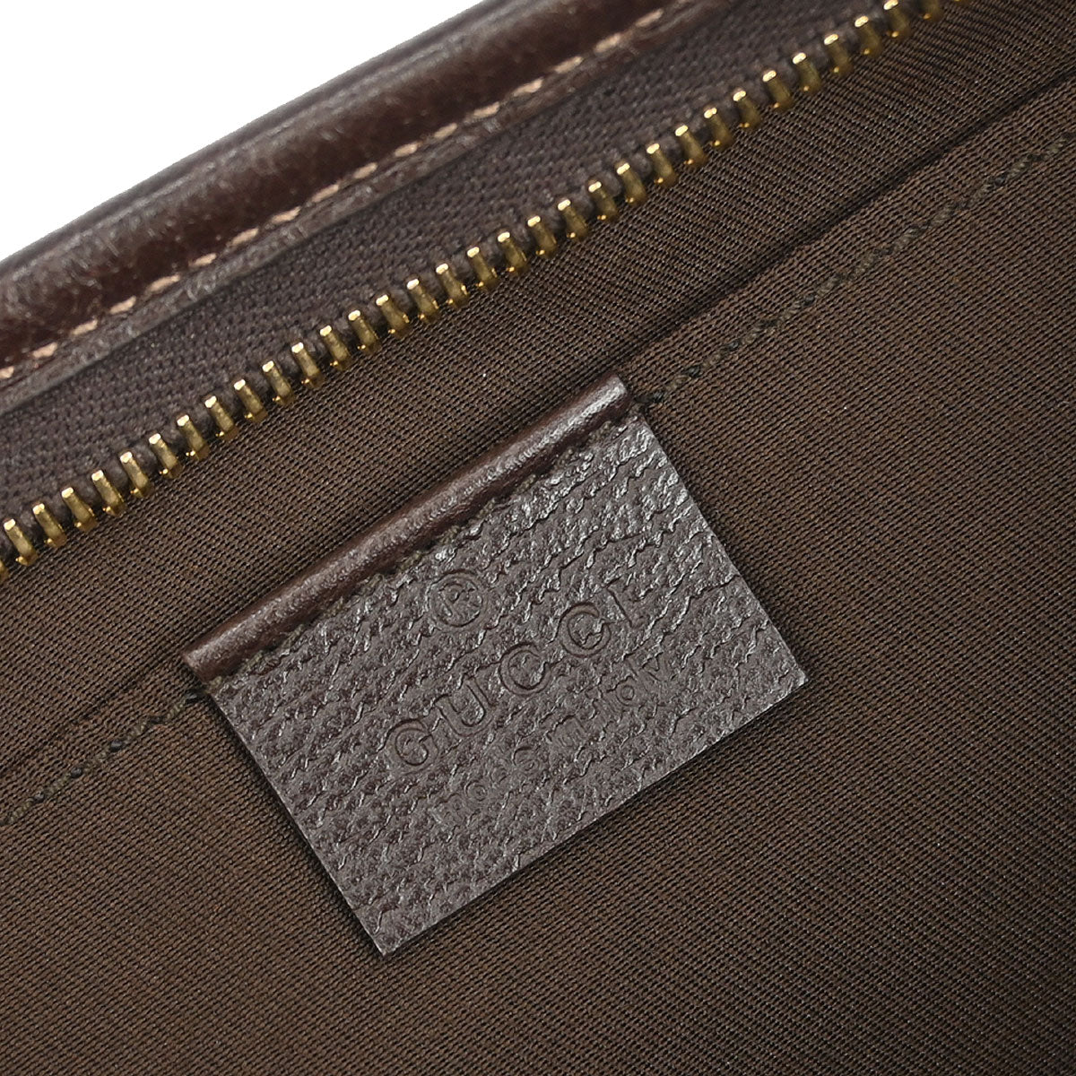 Gucci Brown GG Abbey D Ring Handbag
