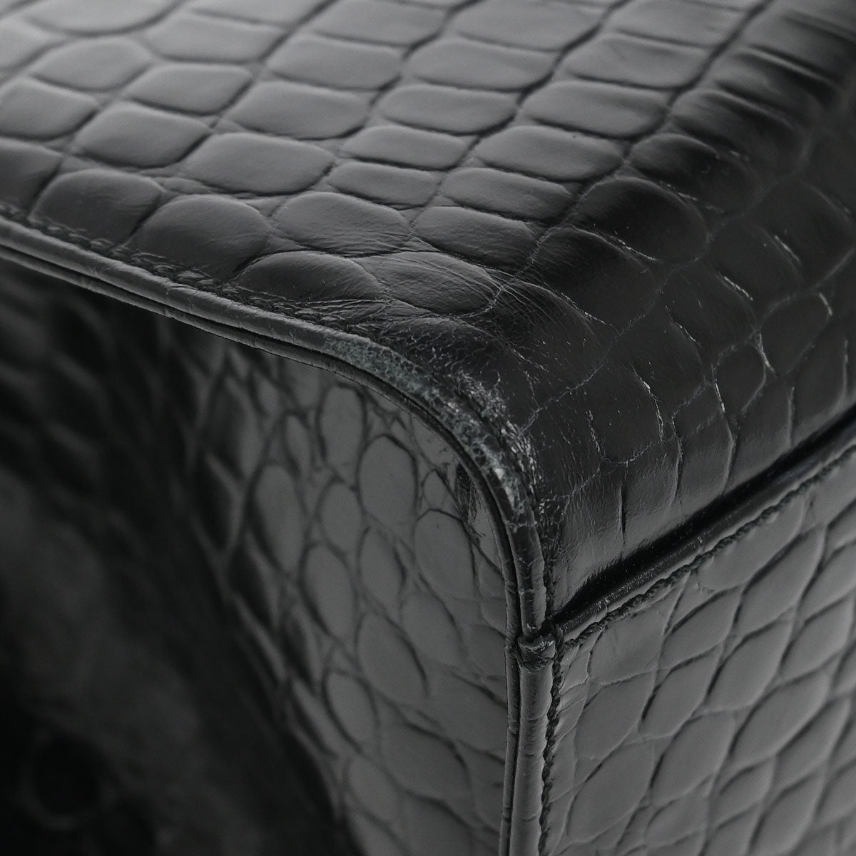 Salvatore Ferragamo Black Gancini Shoulder Bag