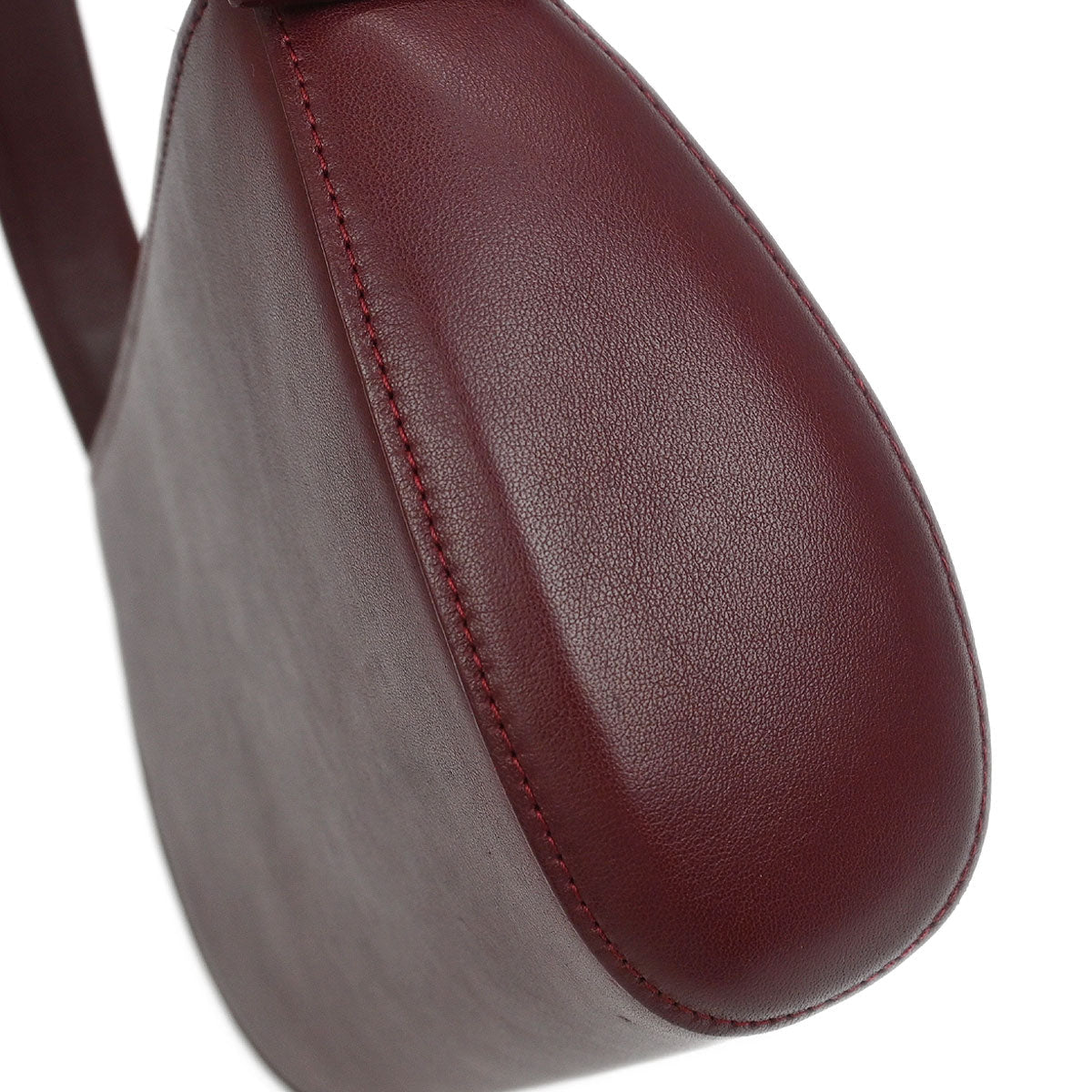 Cartier Bordeaux Leather Handbag