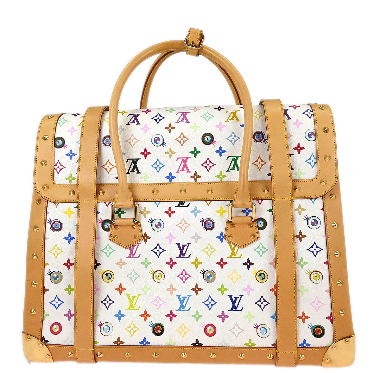 Louis Vuitton White Eye Love Monogram Sac Gigantic Handbag M92057
