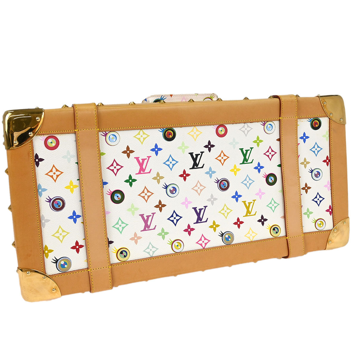 Louis Vuitton White Eye Love Monogram Sac Gigantic Handbag M92057