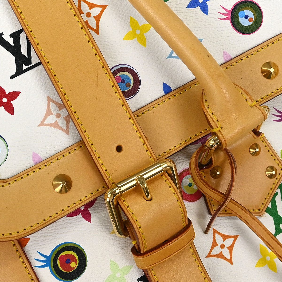 Louis Vuitton White Eye Love Monogram Sac Gigantic Handbag M92057