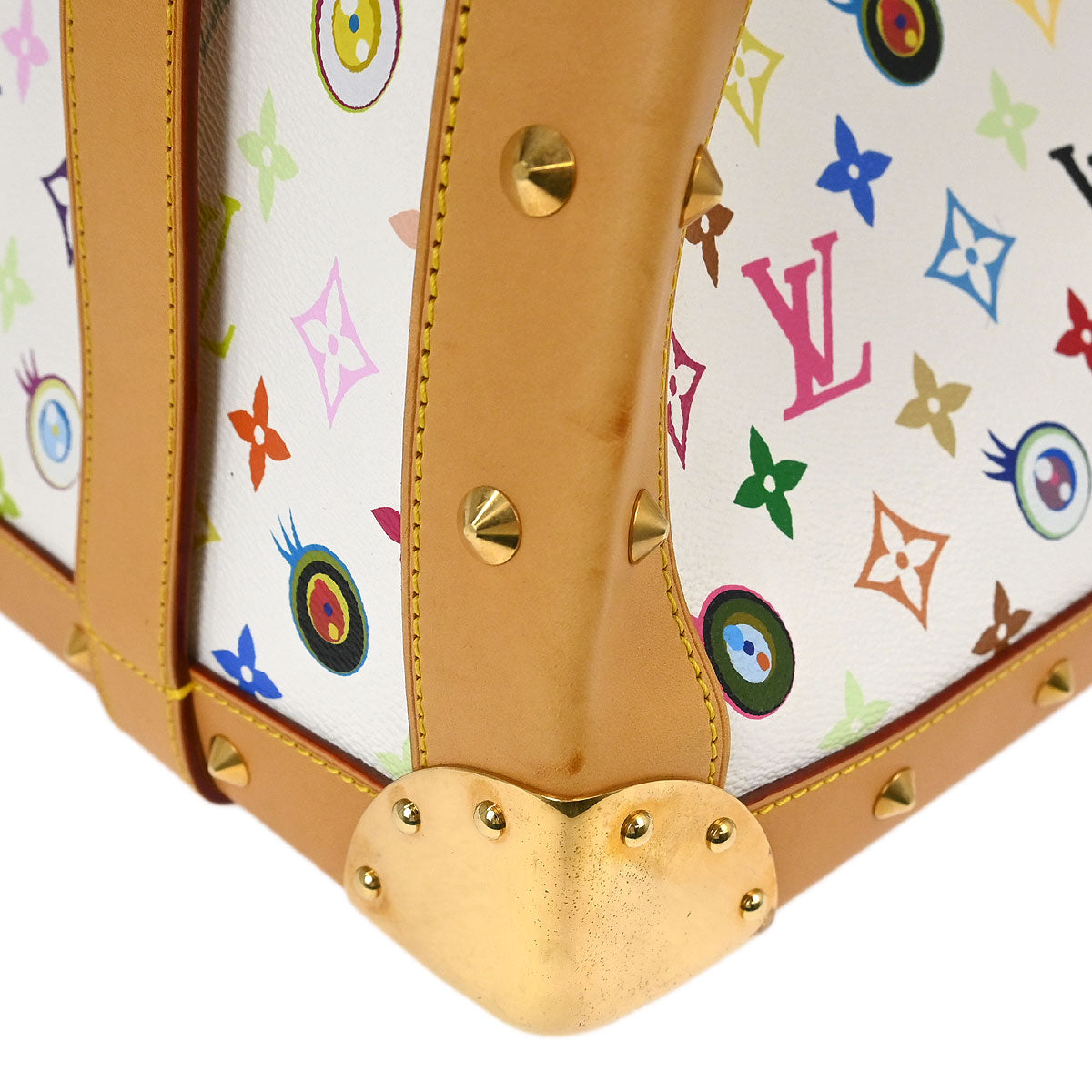 Louis Vuitton White Eye Love Monogram Sac Gigantic Handbag M92057