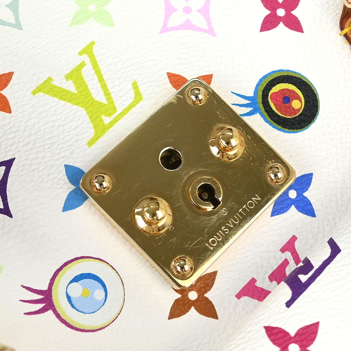 Louis Vuitton White Eye Love Monogram Sac Gigantic Handbag M92057
