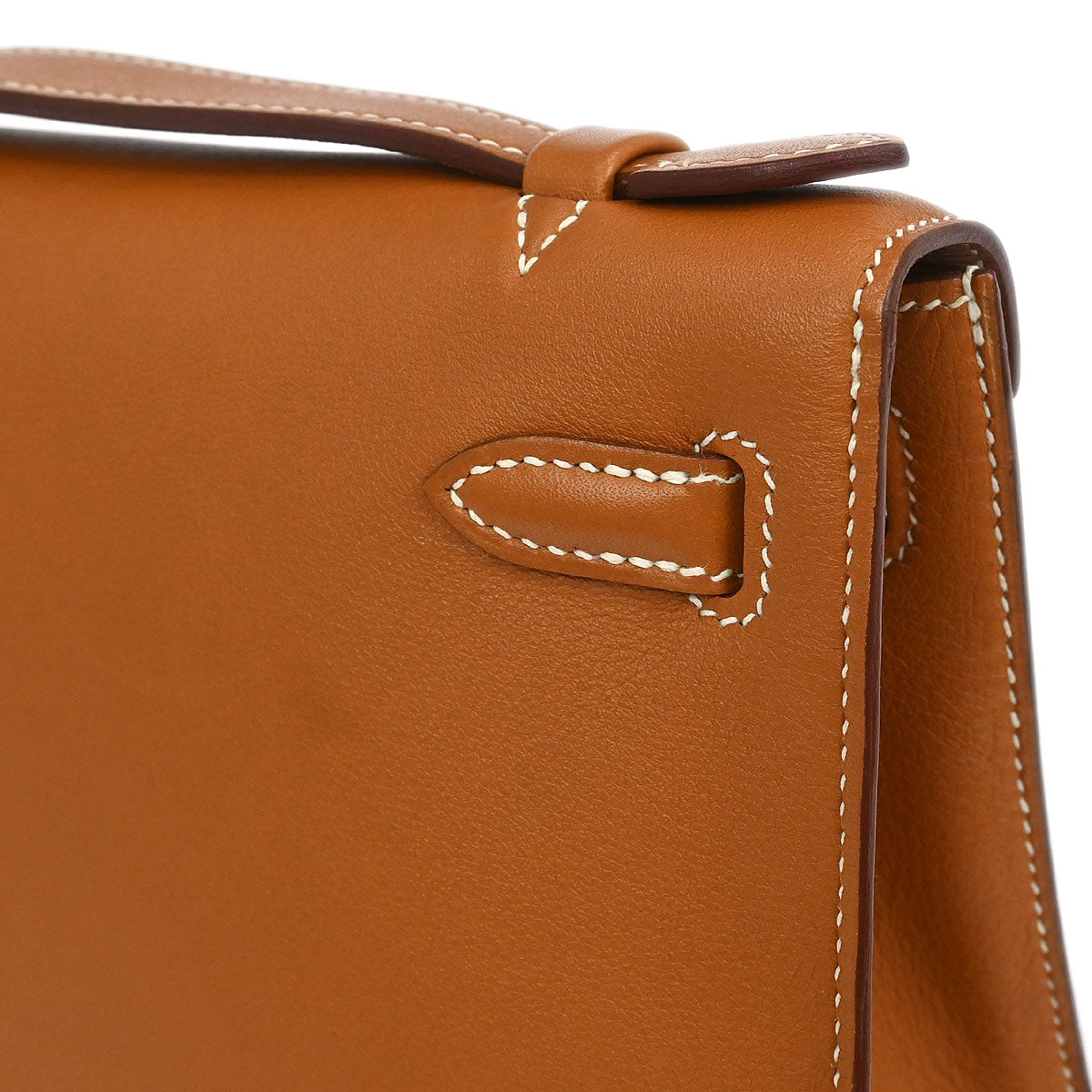 Hermes Gold Veau Swift Kelly Pochette Handbag