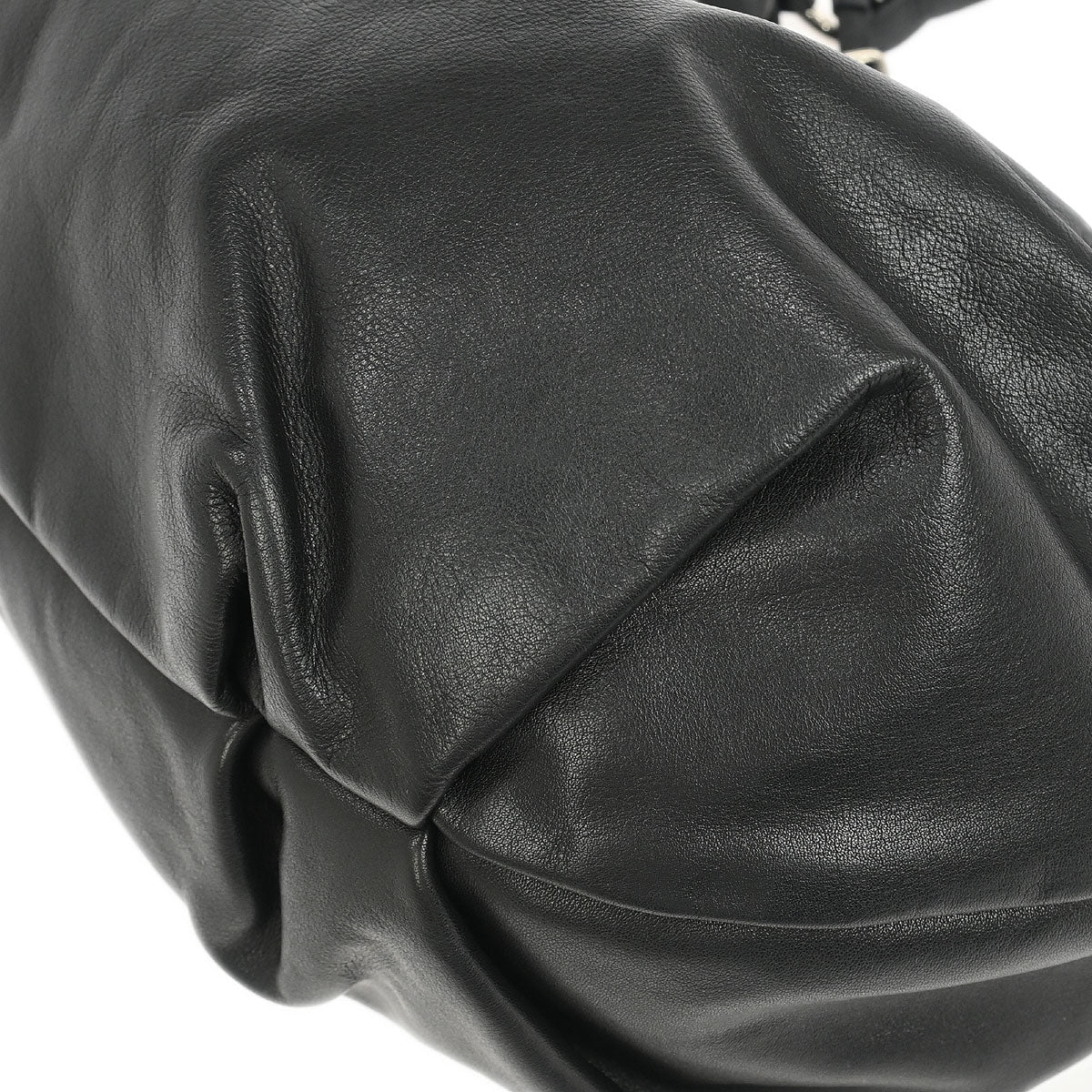 Prada Black Leather Hobo Handbag