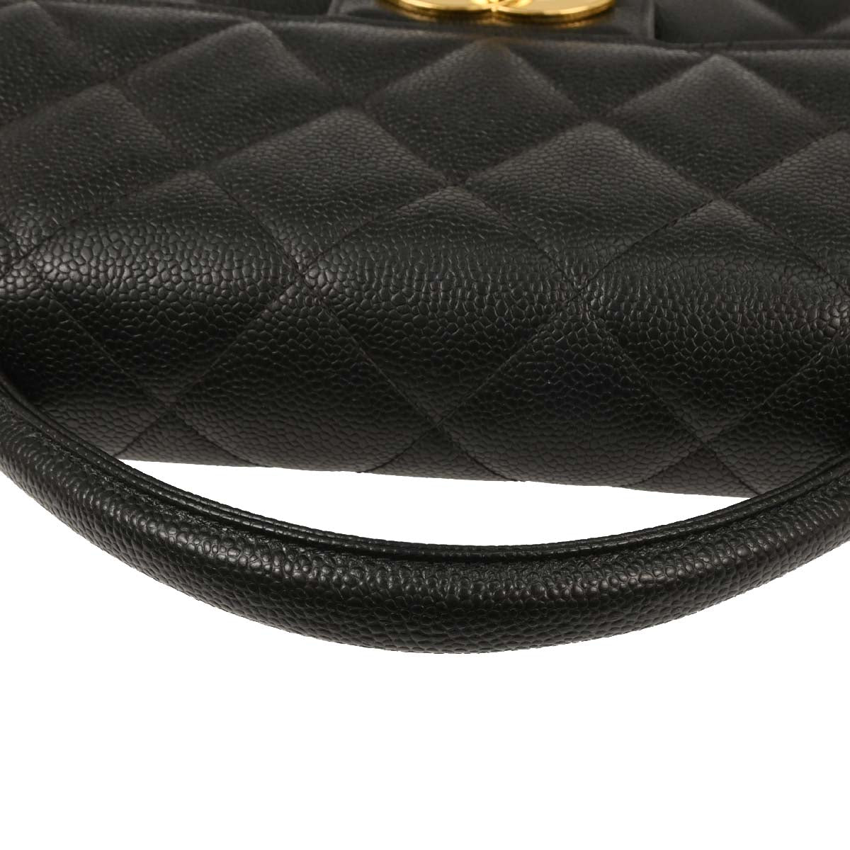 Chanel Black Caviar Briefcase Business Handbag