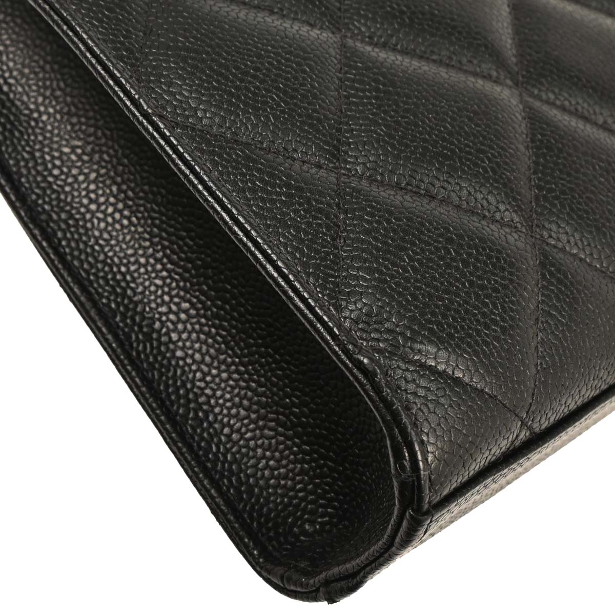 Chanel Black Caviar Briefcase Business Handbag