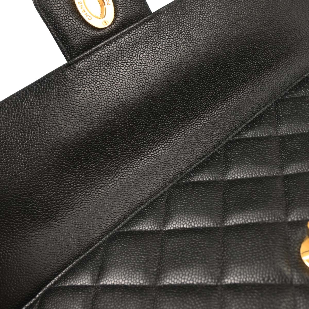 Chanel Black Caviar Briefcase Business Handbag
