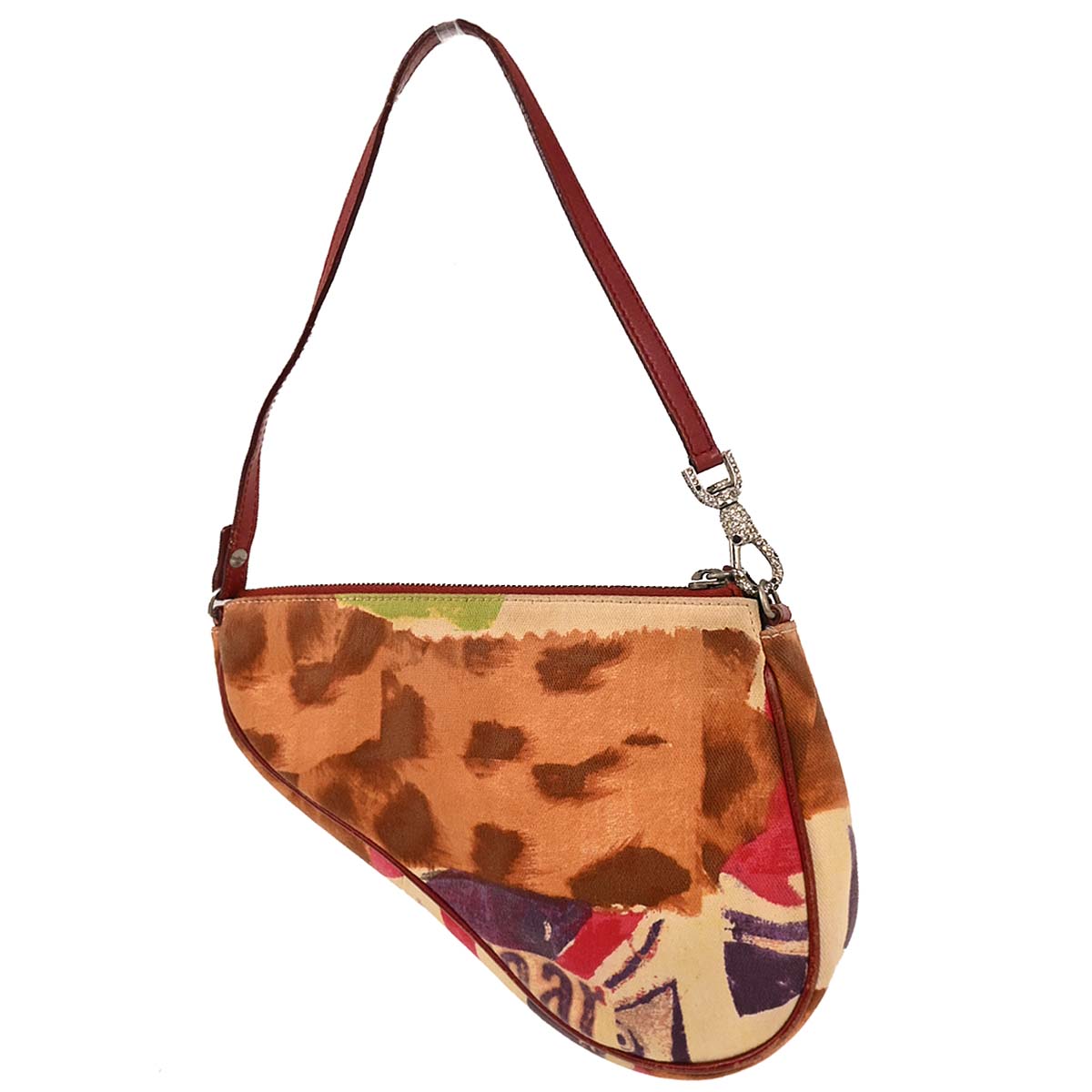 Christian Dior 2003 Red Victim Saddle Handbag