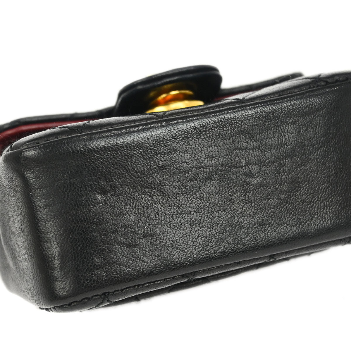 Chanel Black Lambskin Classic Flap Micro Bum Belt Bag
