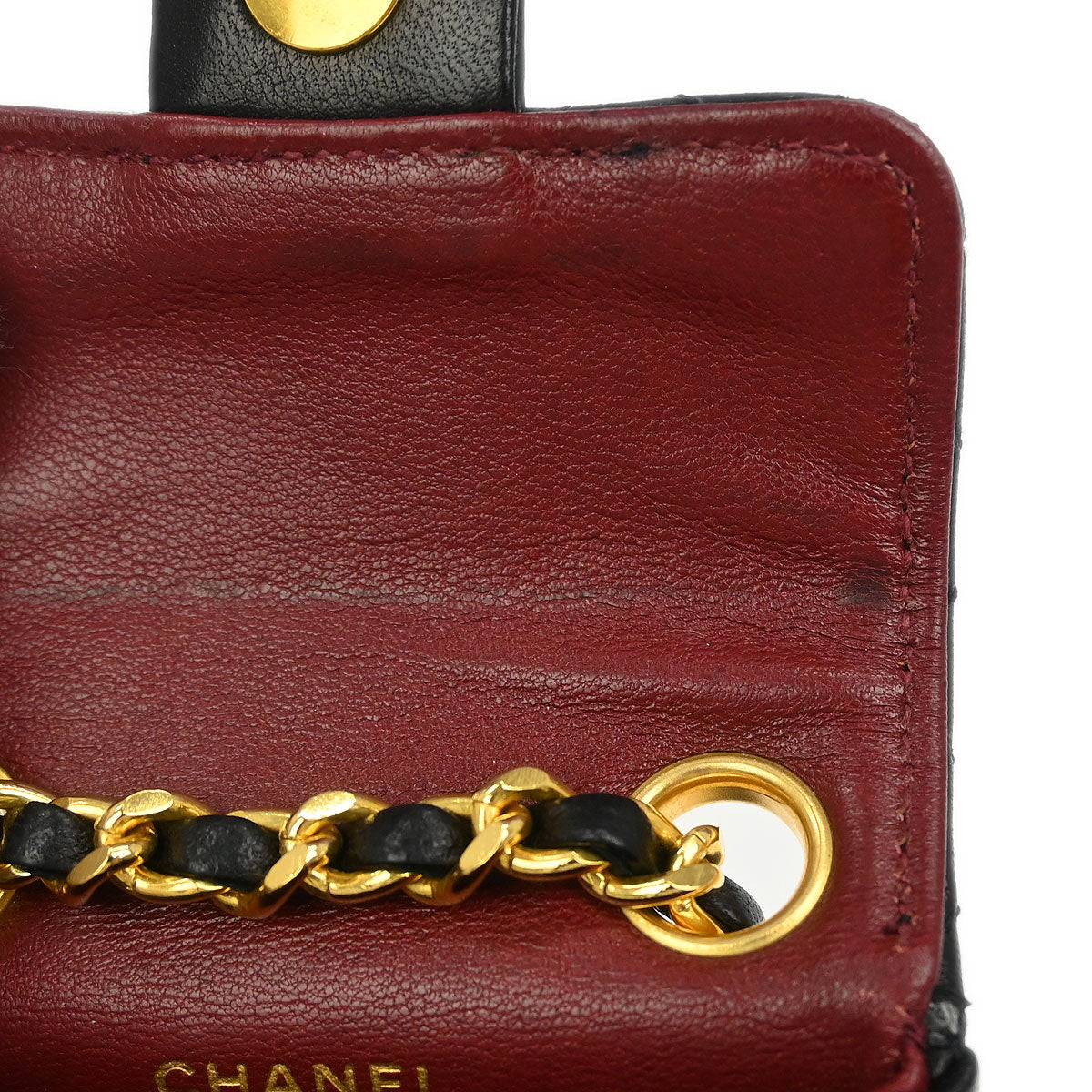 Chanel Black Lambskin Classic Flap Micro Bum Belt Bag