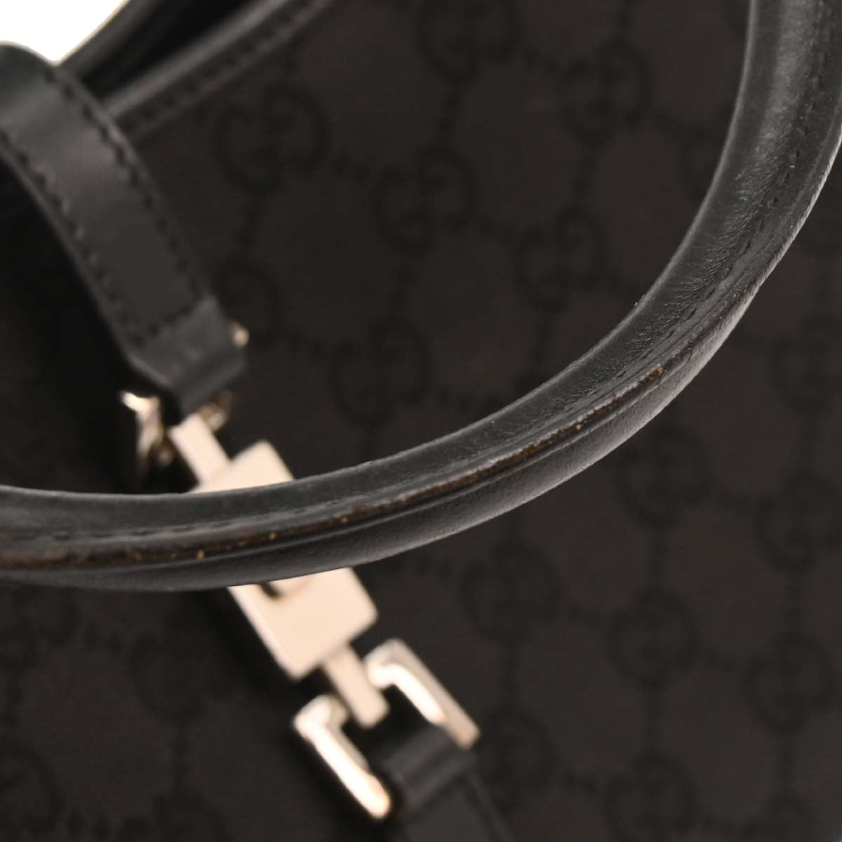 Gucci Black GG Jackie Handbag
