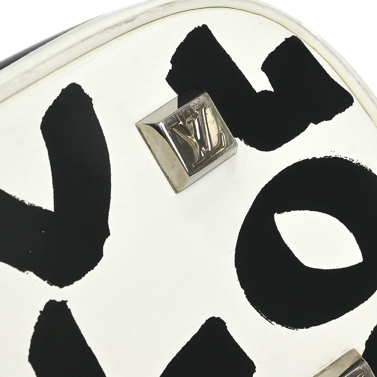 Louis Vuitton 2001 Black Graffiti Alma MM Handbag M92179