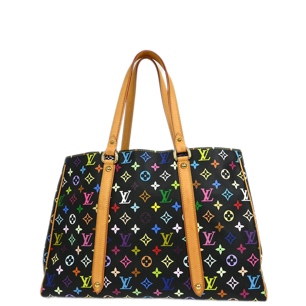 Louis Vuitton 2006 Black Monogram Multicolor Aurelia GM Tote Bag M40101