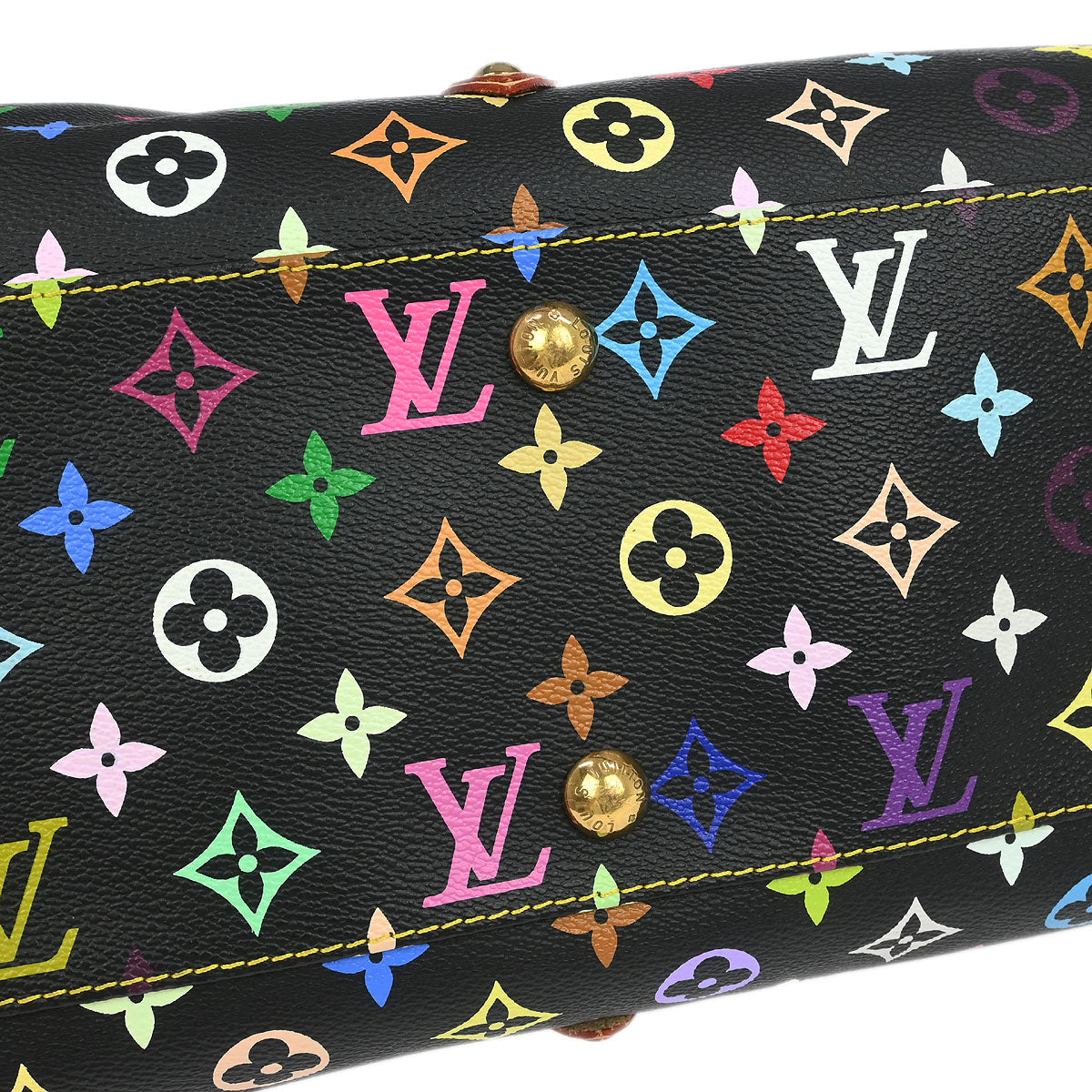 Louis Vuitton 2006 Black Monogram Multicolor Aurelia GM Tote Bag M40101