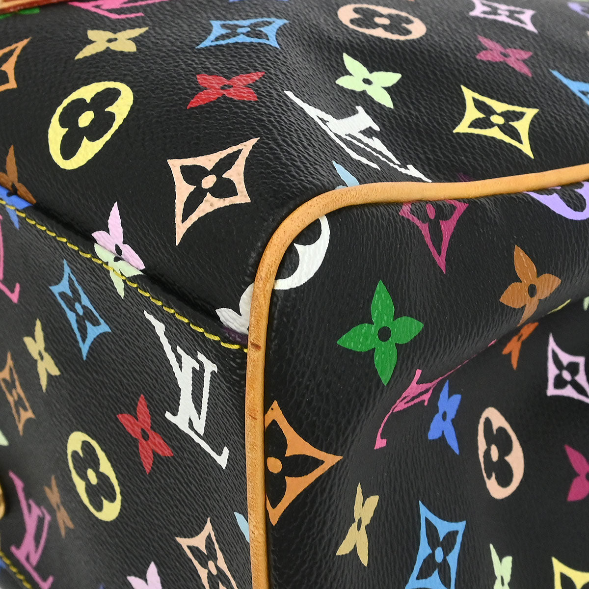 Louis Vuitton 2006 Black Monogram Multicolor Aurelia GM Tote Bag M40101