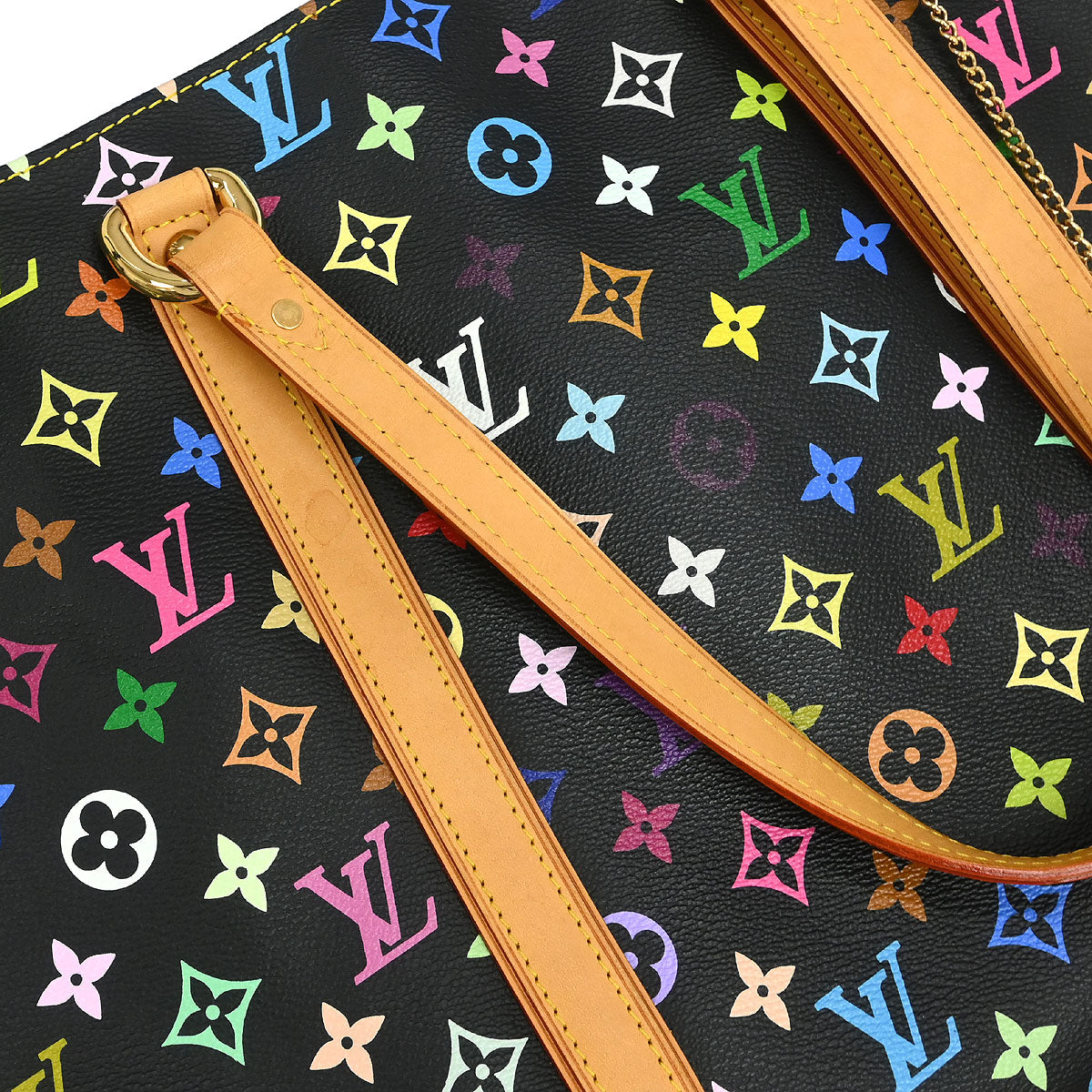 Louis Vuitton 2006 Black Monogram Multicolor Aurelia GM Tote Bag M40101