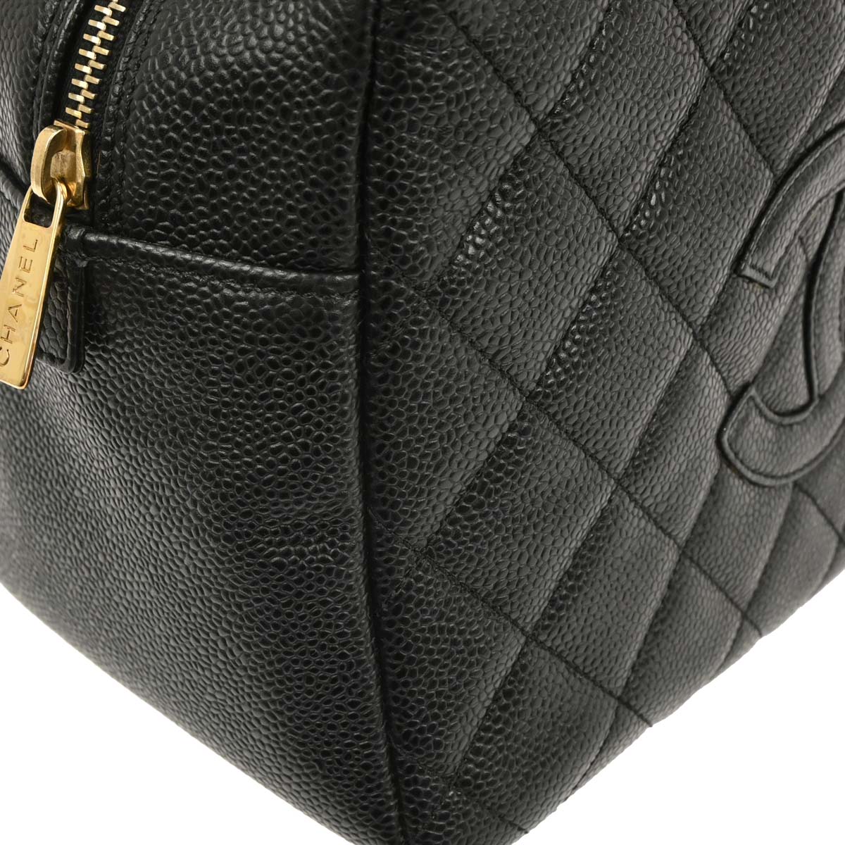 Chanel 2003-2004 Black Caviar Petite Timeless Tote PTT Chain Handbag