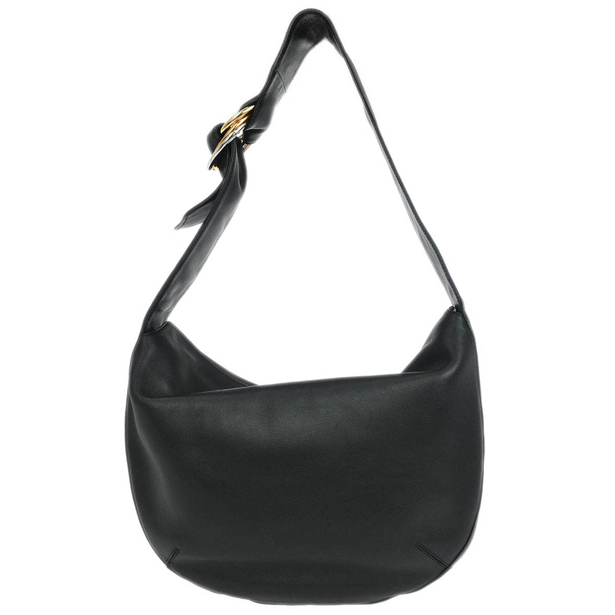 Cartier Black Leather Hobo Handbag