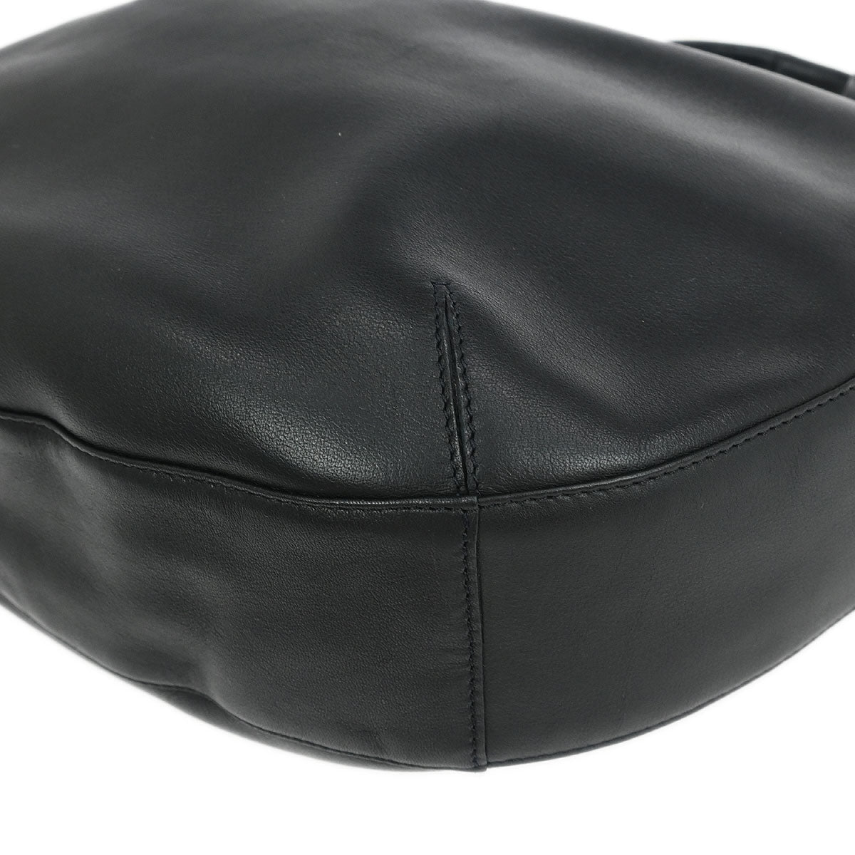 Cartier Black Leather Hobo Handbag