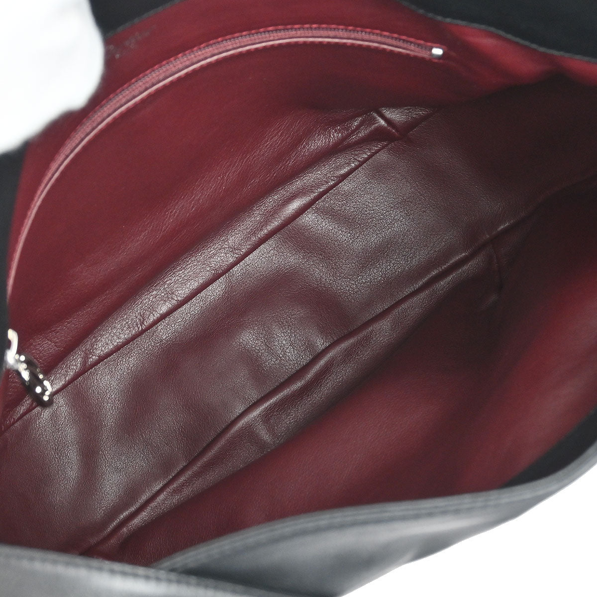 Cartier Black Leather Hobo Handbag