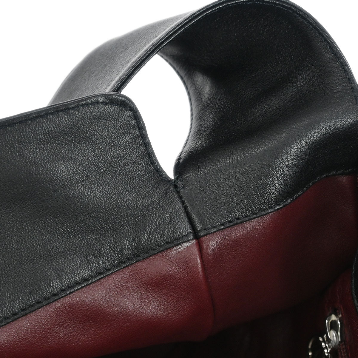 Cartier Black Leather Hobo Handbag