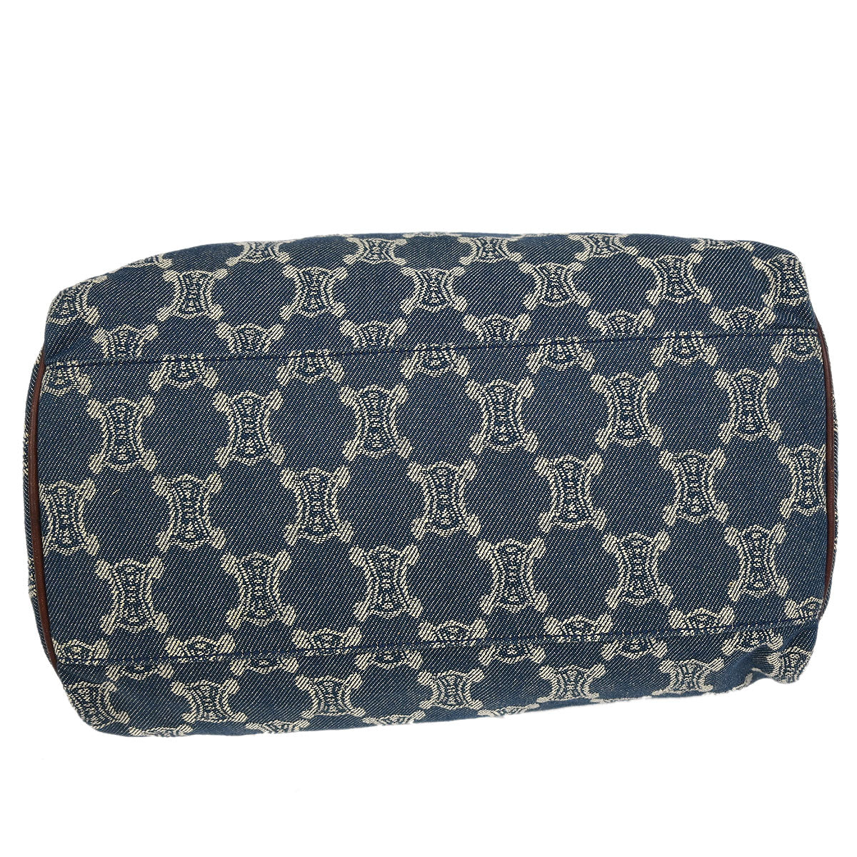 Celine Blue Denim Macadam Handbag
