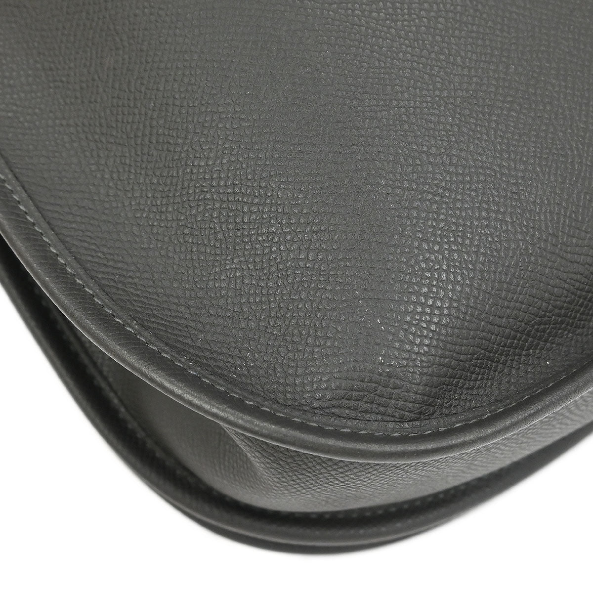 Hermes 2007 Graphite Epsom Evelyne 2 TGM Shoulder Bag