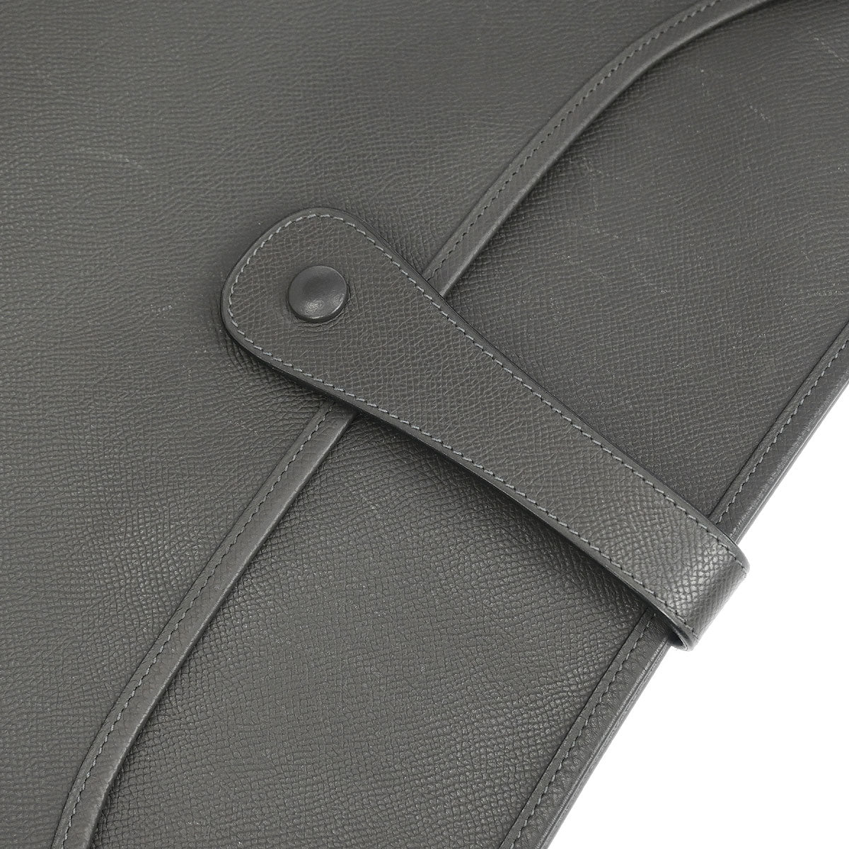 Hermes 2007 Graphite Epsom Evelyne 2 TGM Shoulder Bag