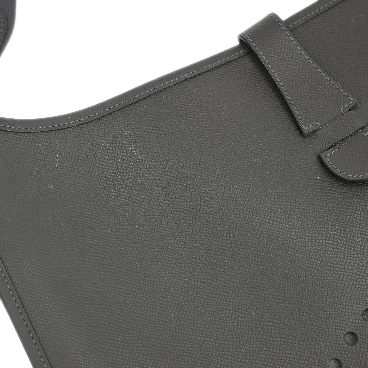 Hermes 2007 Graphite Epsom Evelyne 2 TGM Shoulder Bag