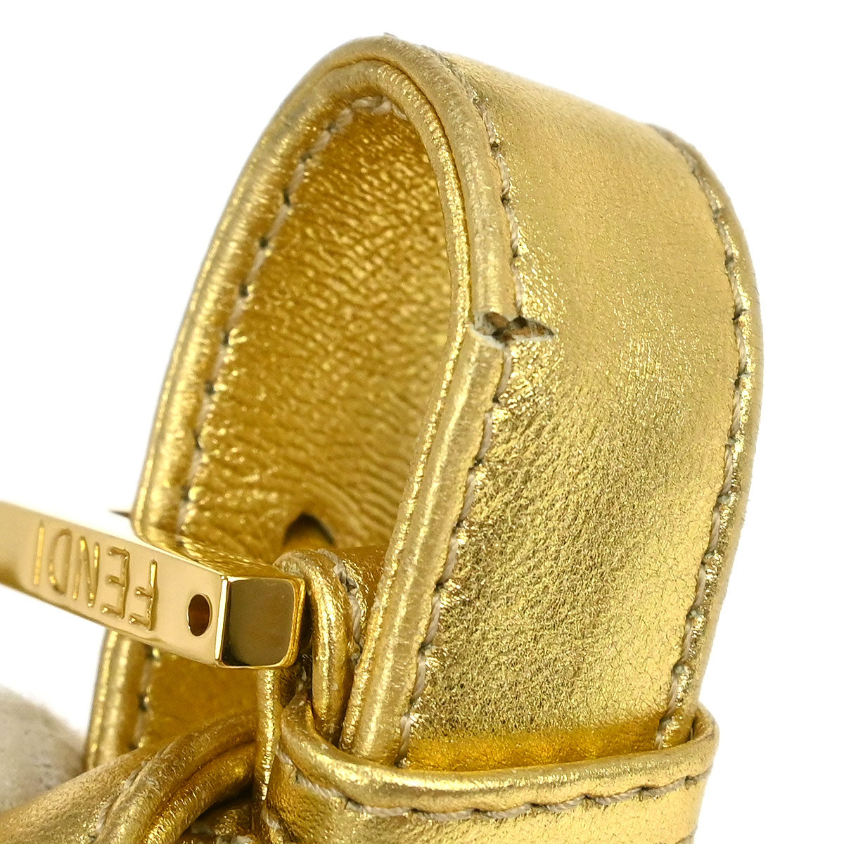 Fendi Gold Lambskin Mamma Baguette Handbag